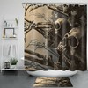 Misty Skull And Horror Shower Curtain - Scary Halloween Bathroom Decor