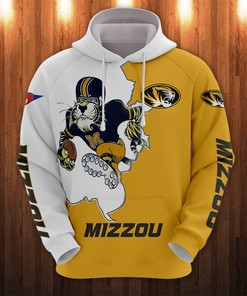 Mizzouri Tigers Mascot Printed 3D Hoodie - 3D Hoodies For Men Graphic