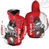 Mlb 3D Hoodie Zipper Hoodie - Los Angeles Angels Edition
