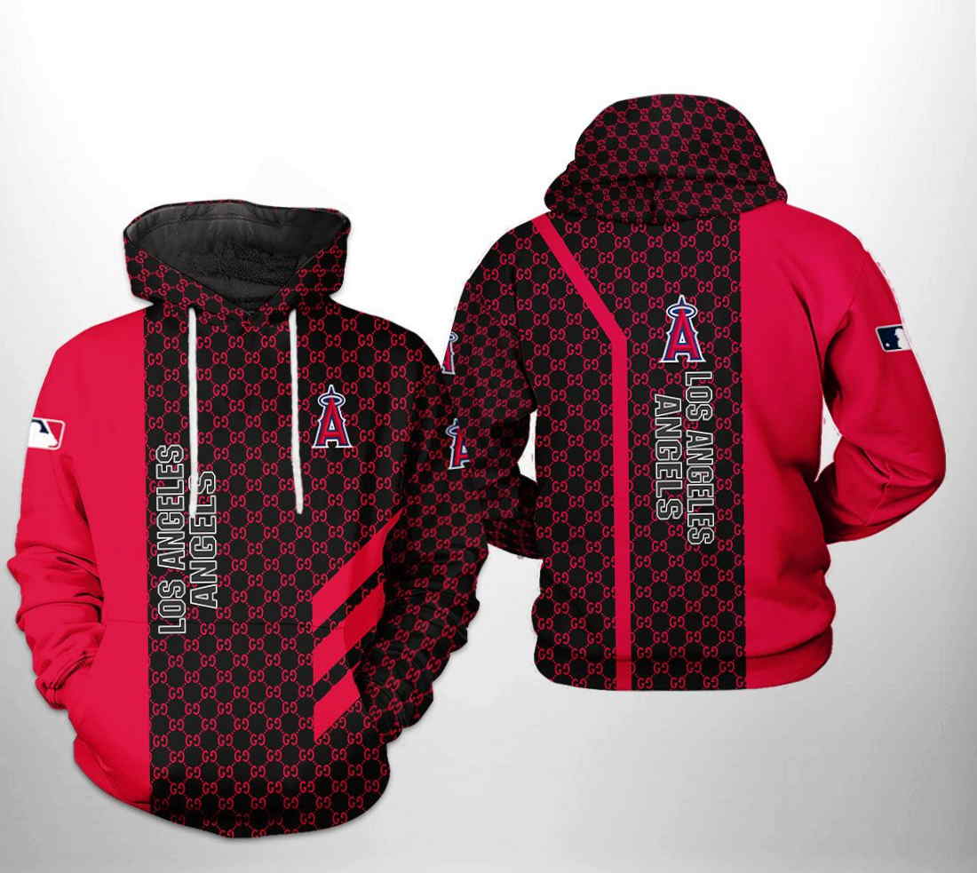 Mlb Camo Team 3D Hoodie Zipper Hoodie - Los Angeles Angels Edition