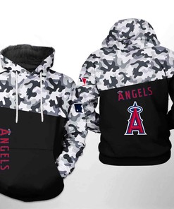 Mlb Classic 3D Hoodie Zipper Hoodie - Los Angeles Angels Edition