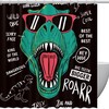 Modern And Chic Dinosaur Shower Curtain With A Unique Design For A Stylish Bathroom Look