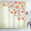 Modern And Chic Floral Shower Curtain For A Stylish Bathroom
