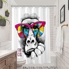 Modern And Cute Fashion Shower Curtain With Gorilla Animal Print And Stay Cool Quote