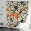 Modern And Elegant Botanical Garden Shower Curtain - Waterproof And Perfect For A Chic Bathroom Design