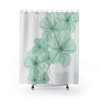 Modern And Waterproof Boho Shower Curtain With Floral Bath Curtain For Bathroom Decor