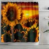 Modern Animal And Moon Shower Curtain - Waterproof Fabric Bathroom Art