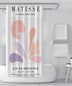 Modern Art Design Papiers Decoupes William Morris Shower Curtain - Bathtub Decor