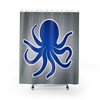 Modern Art Octopus Shower Curtain for Contemporary Bathroom Decor.