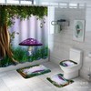 Modern Bathroom Decorative Shower Curtain Fantasy Mushroom Series 