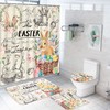 Modern Bathroom Shower Curtain For Easter With Trendy Design