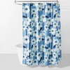 Modern Blue Floral Room Essentials Shower Curtain for Home
