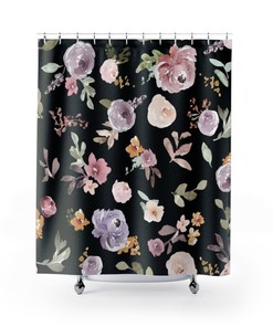 Modern Bohemian Floral Shower Curtain Adds A Touch Of Art To Your Bathroom