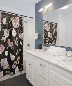 Modern Bohemian Floral Shower Curtain Adds A Touch Of Art To Your Bathroom