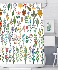 Modern Bohemian Shower Curtain - Durable Waterproof Bathroom Decor, Elegant Floral Design, Perfect Gift For Her
