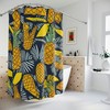 Modern Botanical Fruit Pineapple Shower Curtain 