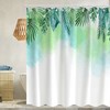 Modern Colorful Leaves Print Shower Curtain For Bathroom Decor, Waterproof And Washable