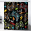 Modern Cool Gamepad Game Controller Shower Curtain - Teens Boys Girls Bathroom Decor