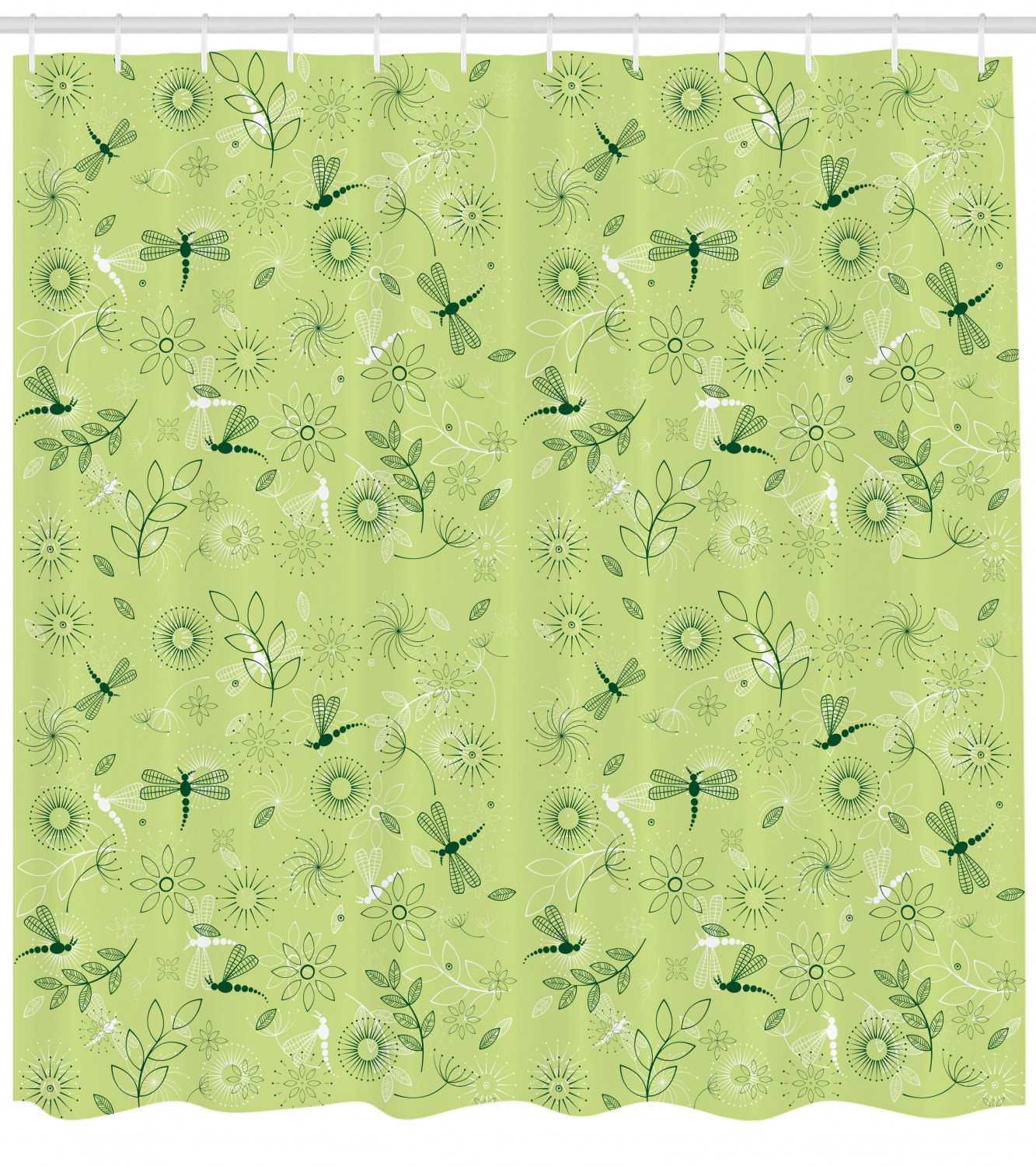Modern Design Dragonfly Shower Curtain For Bathroom - Image 4