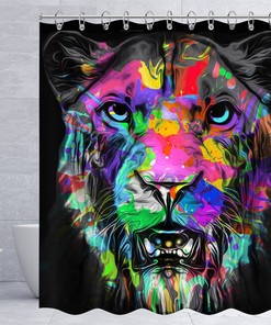 Modern Fabric Big Cat Shower Curtain: A Perfect Christmas Present
