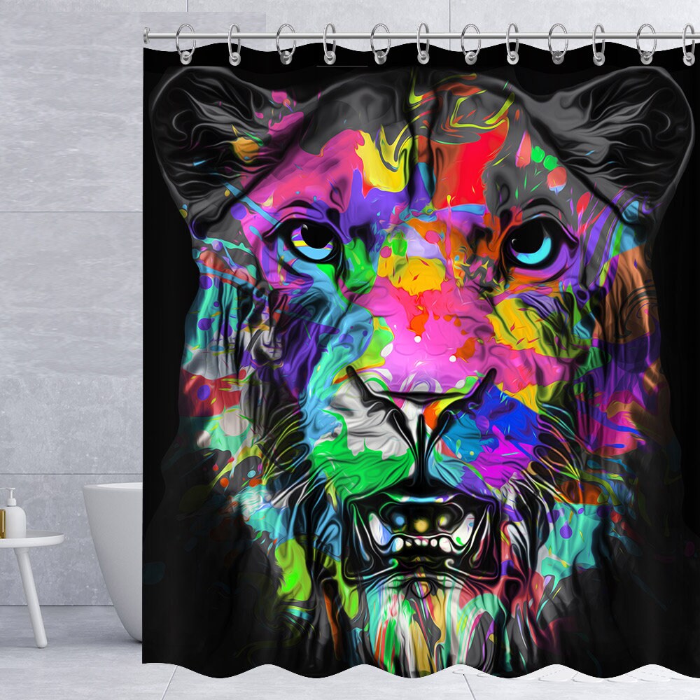 Modern Fabric Big Cat Shower Curtain: A Perfect Christmas Present