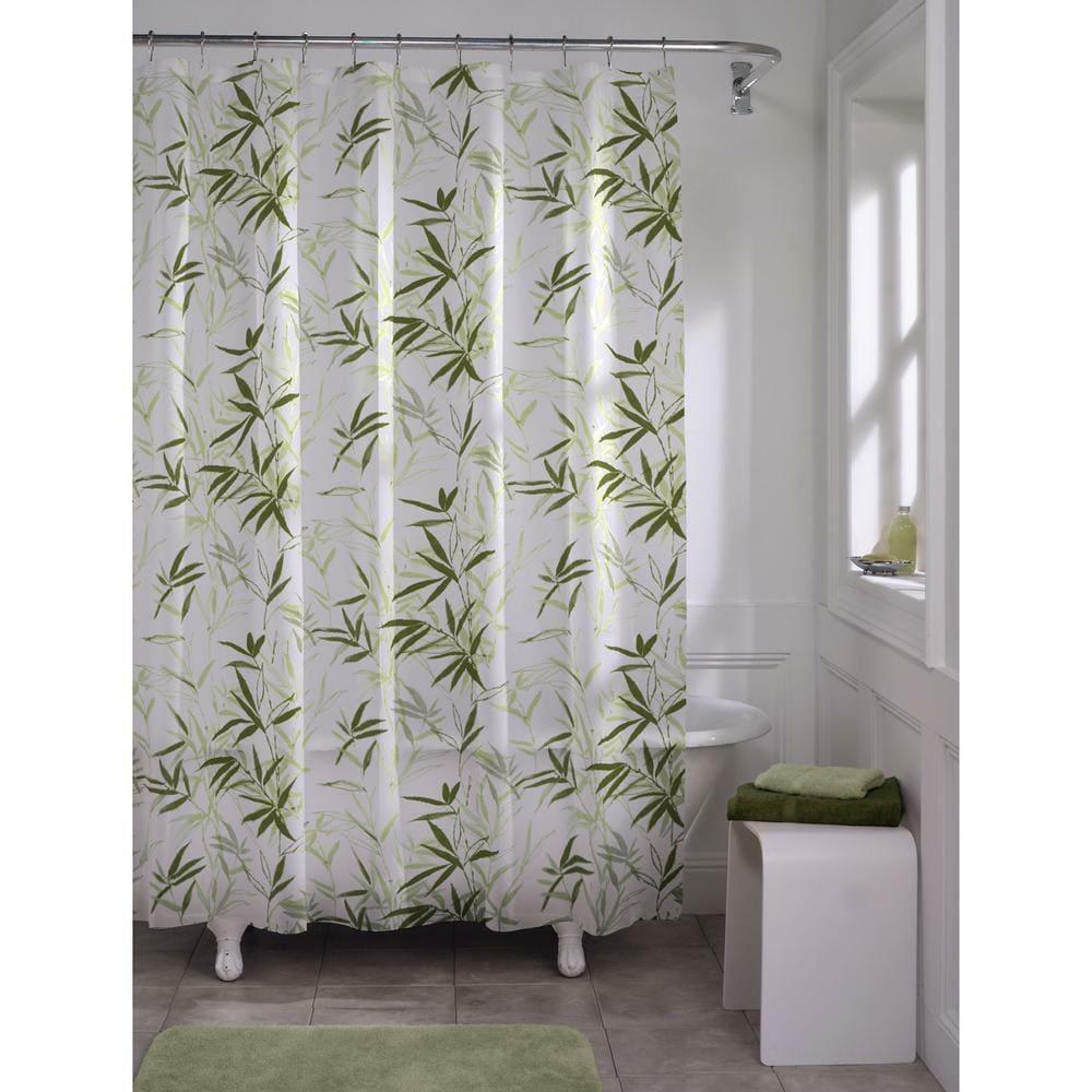 Modern Floral Botanical Shower Curtain - Image 2