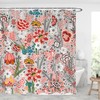 Modern Floral Shower Curtain With Christmas Gift Ideas By Allover - Waterproof And Full Size