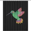 Modern Funny Hummingbird Shower Curtain For Durable Bathroom Decoration
