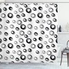 Modern Geometric Bathroom Curtain