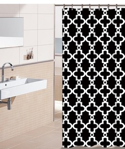 Modern Geometric Bathroom Shower Curtain For Unique Decor