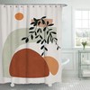 Modern Geometric Boho Shower Curtain, Housewarming Gift And Bathroom Decor