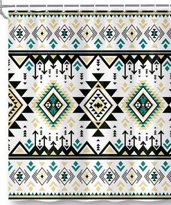 Modern Geometric Navajo Shower Curtain For Chic And Stylish Bathrooms