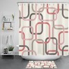 Modern Geometric Shower Curtain for a Chic and Minimalist Bathroom Look
