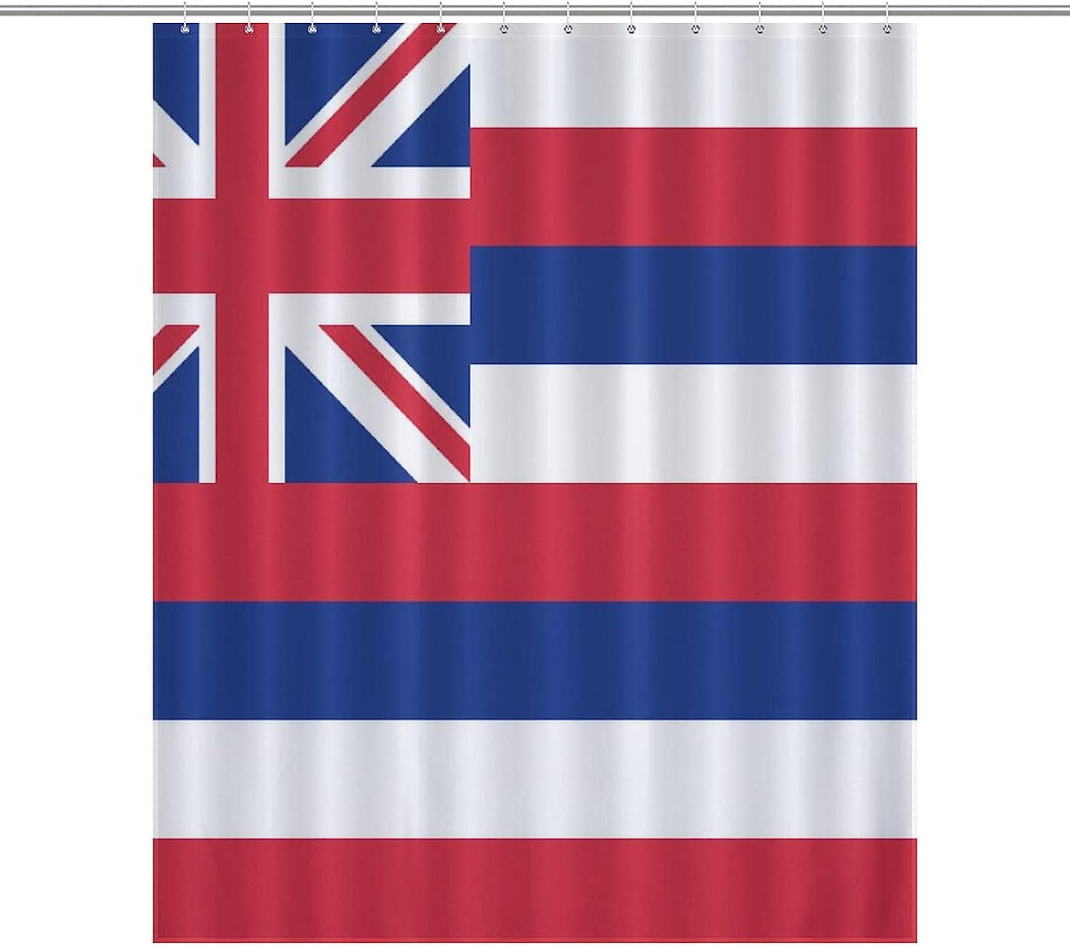 Modern Hawaii Flag Shower Curtain For Durable And Washable Bathrooms