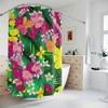 Modern Hawaiian Botanical Shower Curtain For Bathroom Decorr