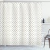 Modern Hexagon Circle Geometric Pattern Shower Curtain For Modern Bathroom Decor