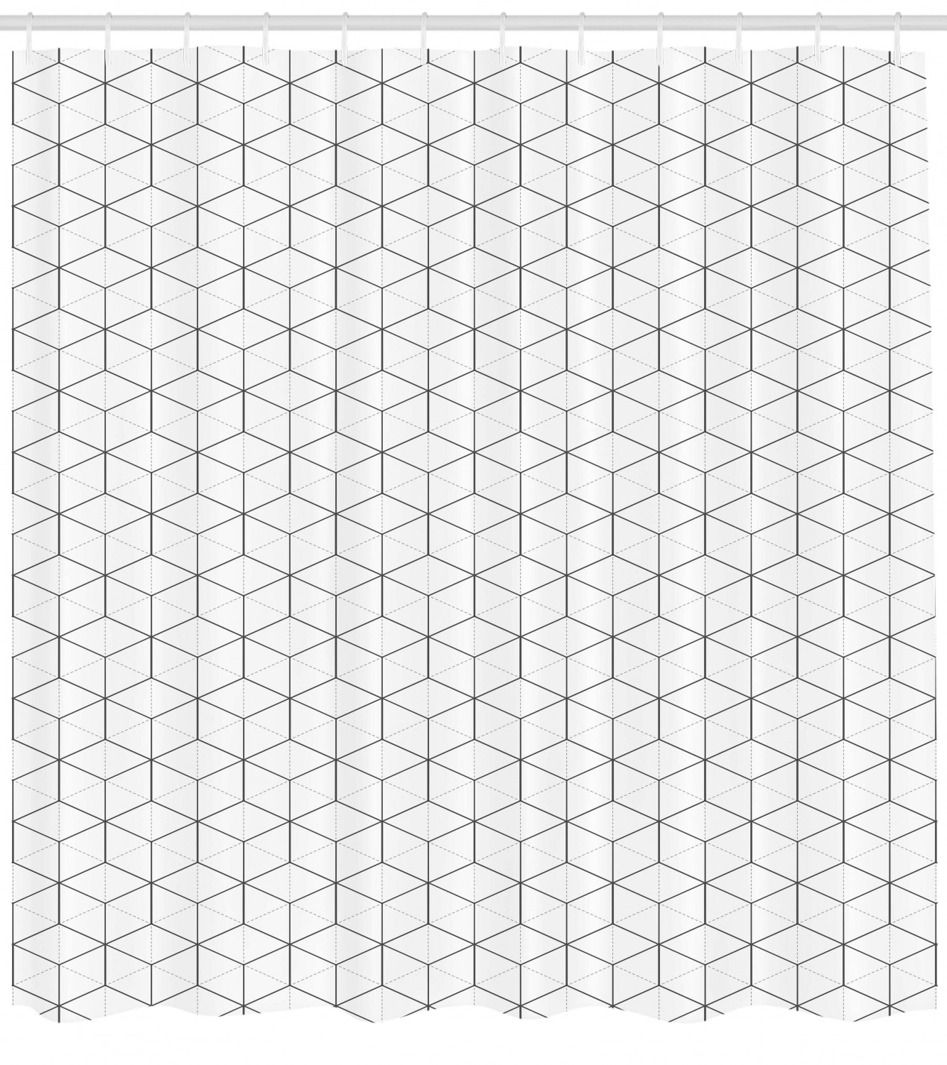Modern Lines And Squares Geometric Pattern Shower Curtain For Modern Bathroom Decor