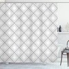 Modern Minimalist Squares Geometric Pattern Shower Curtain For Modern Bathroom Decor
