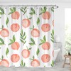 Modern Peach Shower Curtain with Waterproof Fabric for a Graduation or Christmas gift