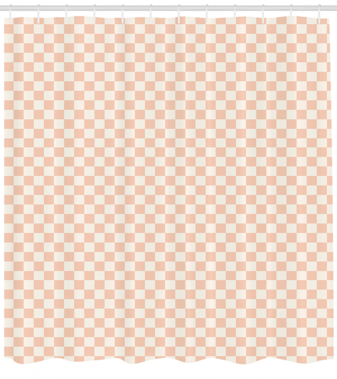 Modern Pink Squares Geometric Pattern Shower Curtain For Modern Bathroom Decor