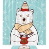 Modern Polar Bear Bathroom Curtain with a Fresh Design