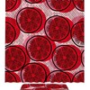 Modern Red Colored Lemon Shower Curtain, Waterproof Fabric For Your Bathroom