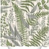 Modern Sage Green Leaves Shower Curtain - Waterproof And Chic