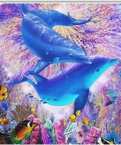 Modern Shower Curtain With Beautiful Dolphin Print, Durable And Washable For Bathroom Showers And Bathtubs
