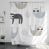 Modern Sloth Shower Curtain For Stylish Bathroom Decor