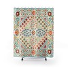 Modern Small Flowers Pattern Shower Curtain