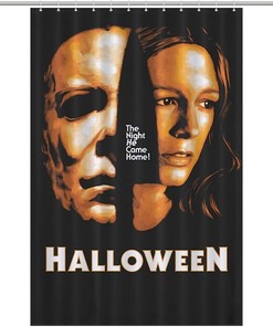 Modern Style Halloween Michael Myers Shower Curtain With Waterproof Fabric For Your Bathroom