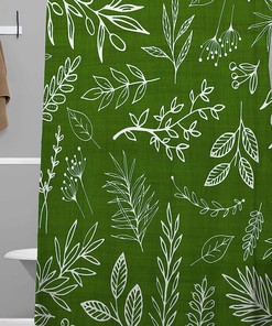 Modern Tropical Emerald Forest Shower Curtain for a Refreshing Bathroom Decor