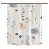 Modern Wild Plant Floral Shower Curtain - Chic Botanic Bathroom Decor 