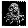 Molted Zombie Claw Skull Fabric Shower Curtain - Horror Skull Bathroom Decor  